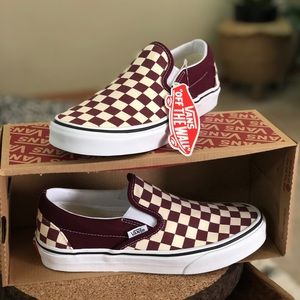VANS CHECKERBOARD SLIP ON Womens 7